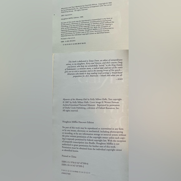 Lot of 2 Children’s Paperback Mummy Books MYSTERIES OF THE MUMMY KIDS Vintage - Picture 5 of 5